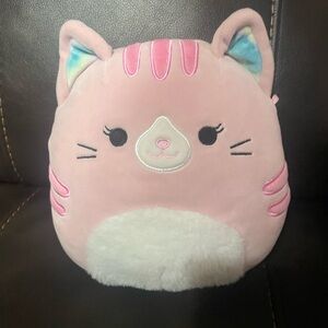 Squishmallows Pink and White Cat Plush